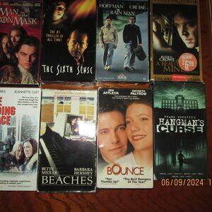 VHS TAPES , Affleck, Crowe, Midler- more